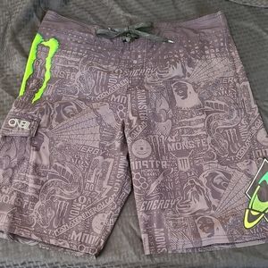 O'Neill Boardshorts with Monster Energy Drink Logo